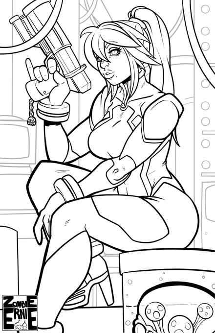 Nothing new for @cutiesaturday but here's a unseen bit I did a while back that I never shared of #samusaran that when I'm caught up on things I may put color to. I guess this could count as a #SamusSaturday bit too, eh @thormeister1971 #cutiesaturday 