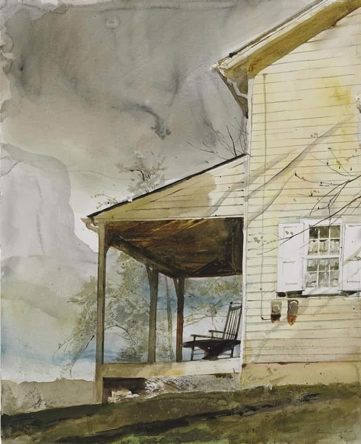 fraveris's tweet image. Andrew Wyeth &quot; Messersmith&apos;s&quot; 1994