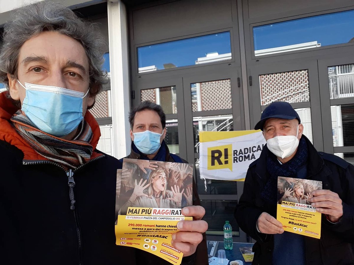 RadicaliRoma's tweet photo. Anche oggi tavoli informativi a Mercato Testaccio e Circo Massimo su #ReferendumAtac e sull'appuntamento in Campidoglio di giovedì 25 febbraio.
Ci siamo anche domani #21febbraio:
📌 #PortaPortese
🕙 10-13
📌 #Eataly
🕓 16-19
📨 Dacci una mano, scrivici a info@radicaliroma.it https://t.co/CFl60TA7LA