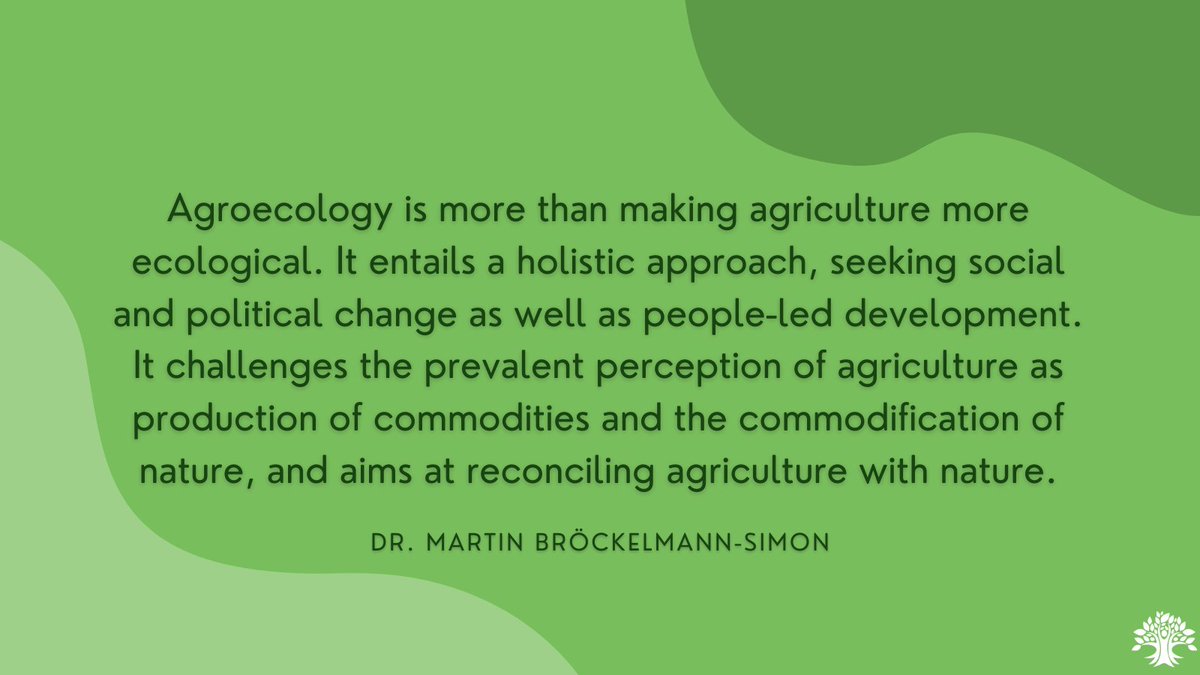What does #agroecology stand for?