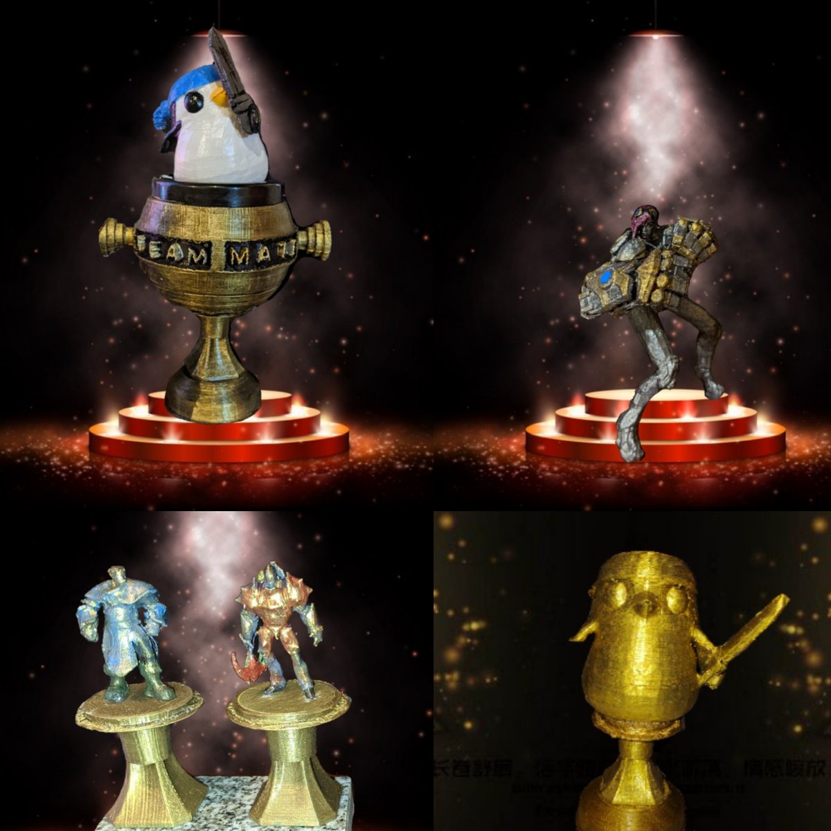 TeamMat3's tweet photo. Estos son algunos de los premios de la TEAMMATECUP TFT
La copa con el pingu es un mate que puede usarse para tomar
La inscripción es gratis y hay muchos premios y sorteos
#TFT #lolartprompts #3dprint #tfttorneo  #LeagueOfLegendsFanArt #leagueoflegendsart https://t.co/WhSJkMBEcT