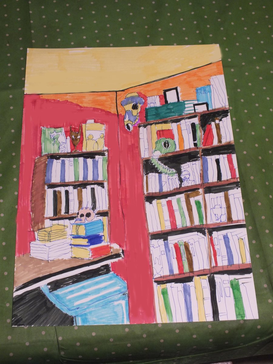 FatherCrow's tweet image. Occasional fathercrow Image no. 65: Quick room sketch.  

#drawing #art #artistsontwitter #artontwitter #illustrationar