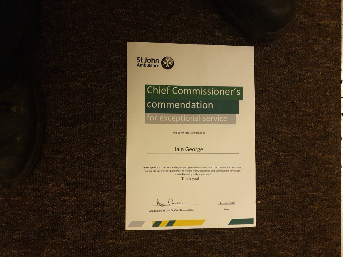 IainGeorge4's tweet photo. Had a very nice surprise when I came home from work today. #stjohnambulance #sjalogistics https://t.co/iMT3GobidK