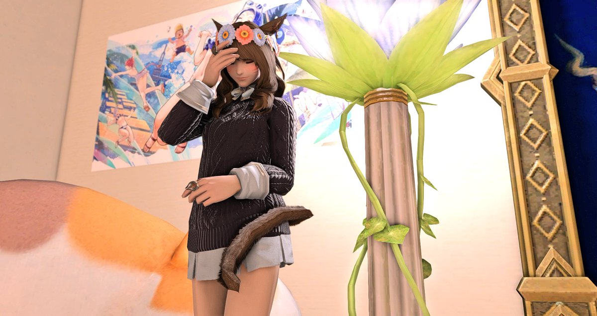 AndieTheFrog's tweet photo. My first client for my photography venue. She wasn't sure what she wanted so I just tossed everything at the wall and saw what stuck. #GPOSERS #EorzeaPhotos https://t.co/ABzDdGeqiK