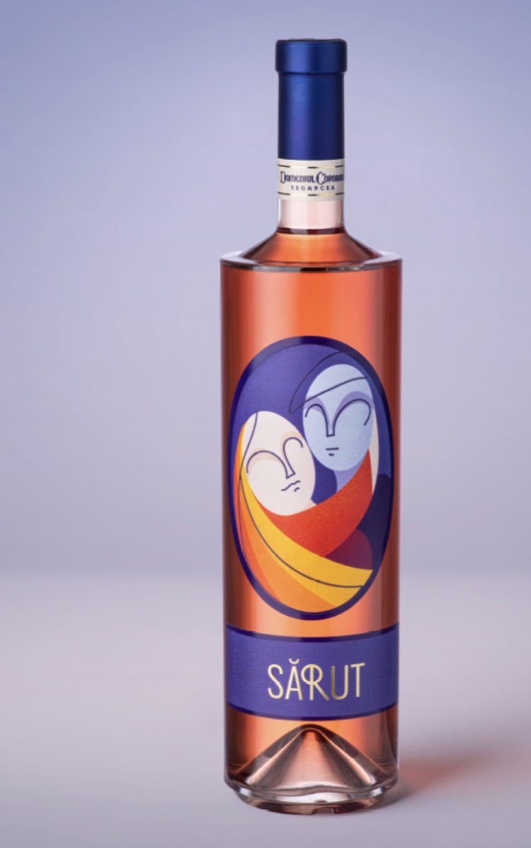 PositiveRomania's tweet image. In honour of sculptor Brancusi day, Domeniul Coroanei Segarcea have created a special rose wine called Sarut ( kiss).
#Romania