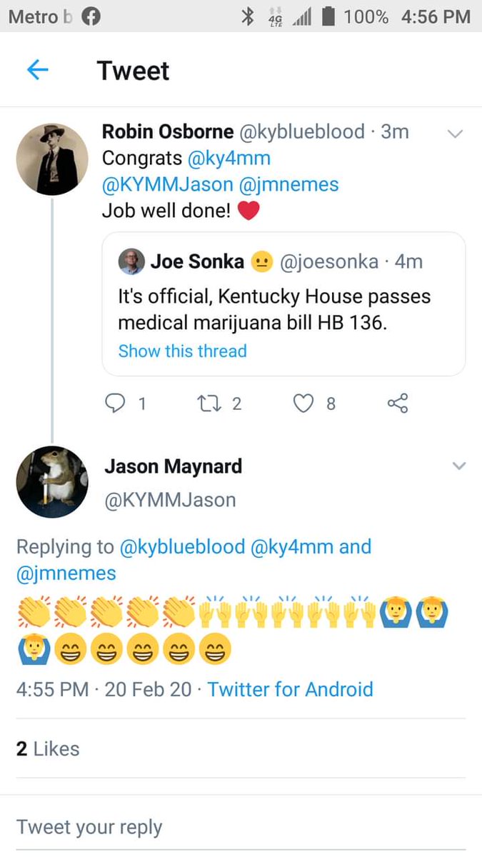 kyblueblood's tweet photo. Bittersweet memories.... #Kentucky
#HB136 medical cannabis almost made it last year. #Stivers cock blocking
@jmnemes https://t.co/IhMj4C4oKo
