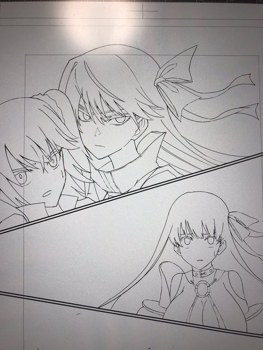 「線の引き方をちょっと変えた。相互さんに、ちゃんとページ順にやらないと後半で死ぬよと諭してもらった経験を活かして最初からコ」まろやかギター