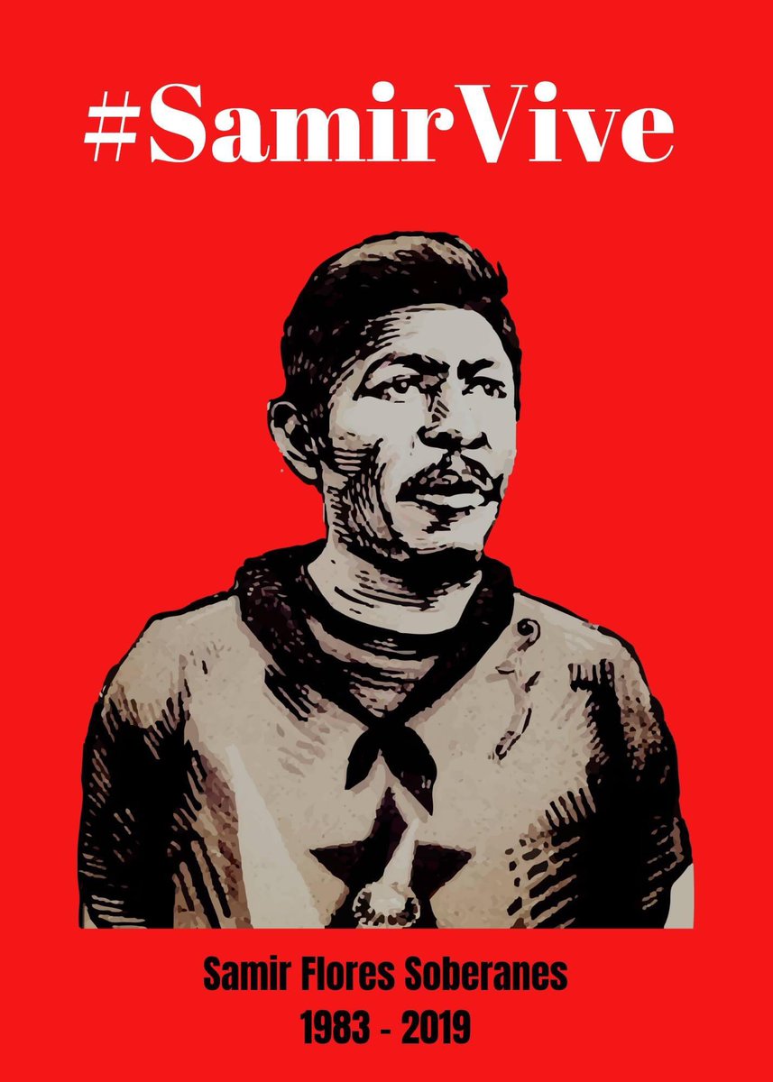 “Samir was murdered for defending the life of generations that are not even thought of now.”-Subcomandante Galeano. It’s been 2 years since Samir Flores was murdered by the State & we continue to fight for life! 🖤❤️ #SamirVive 
#JusticiaParaSamir
#TermoNOAguaSI