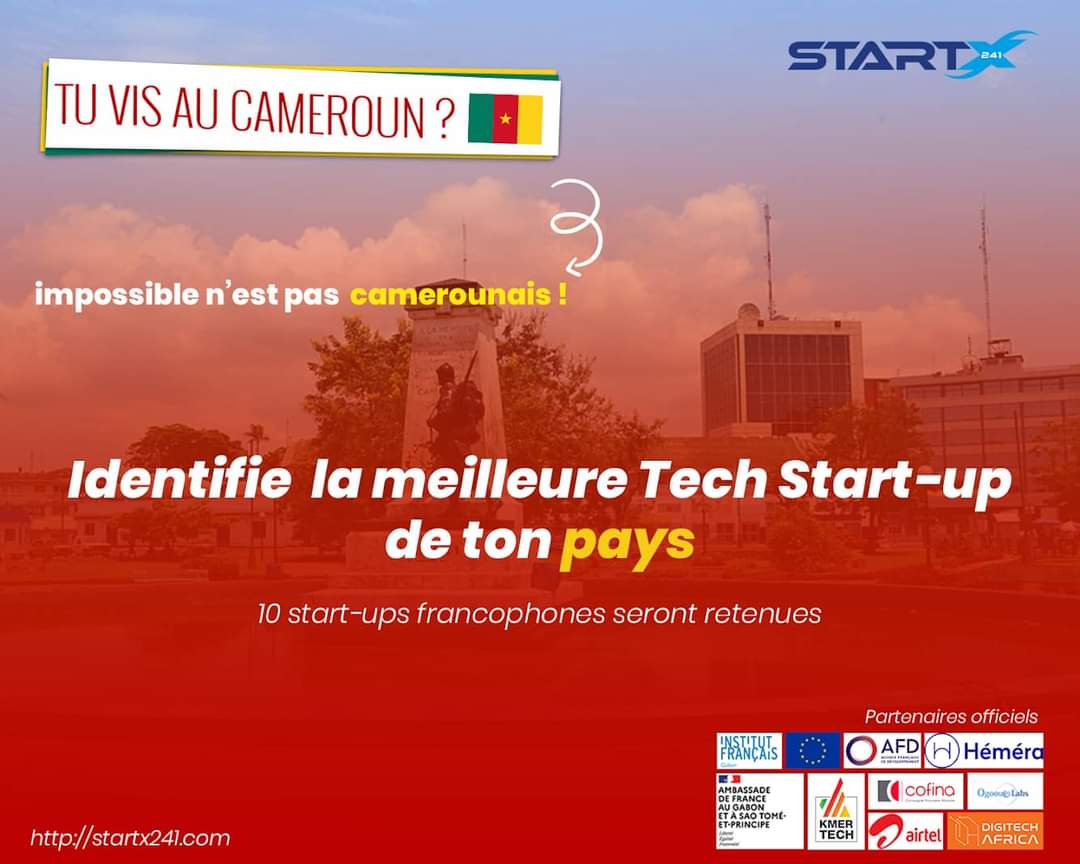 📍Salut à tous, y’a le Ndolé ici ooooh ! 
Imagine une Start-up Camerounaise  🇨🇲 participer au programme Start X 241. 
🤩Génial n’est-ce pas⁉️ 
Alors invite la meilleure Startup du Cameroun 🇨🇲 
Inscription jusqu’au 28 Février 2021 sur :
🔗startx241.com/startups
<a href="/africatechie/">Rebecca Enonchong</a>