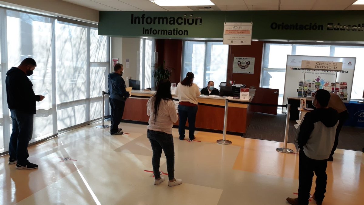 Lferrersilva's tweet photo. @ConsulmexSac #DocumentacionConsular en #JornadaSabatina extraordinaria hoy con todos los cuidados por #COVID19, sensible a connacionales vulnerables c emergencia y calendario declaración impuestos @r_velascoa @MakiTeramotoS #Acercateatuconsulado @SRE_mx https://t.co/uTlHDyVEOm