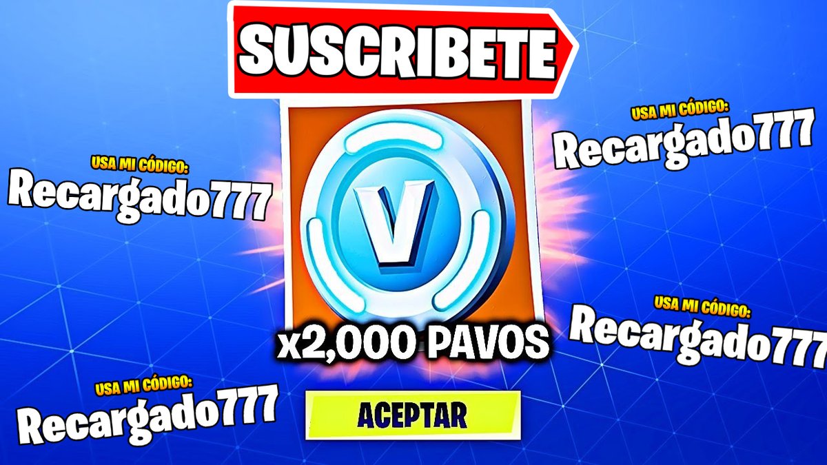 EnderHeaven's tweet image. 🔥NUEVO GRAN SORTEO del CANAL🔥
😱2,000 PAVOS A CADA GANADOR😱 HABRÁ 10 GANADORES pero si muchas personas utilizan mi código de creador Recargado777 en FORTNITE! Serán 20 o más (dependiendo de cuantas personas utilicen mi código)
REQUISITOS PARA PODER PARTICIPAR: