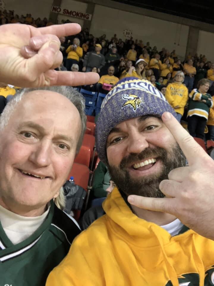 NellyHawk's tweet photo. Go Bison Horns Up #scheelsgameday https://t.co/wODKRRMQCh