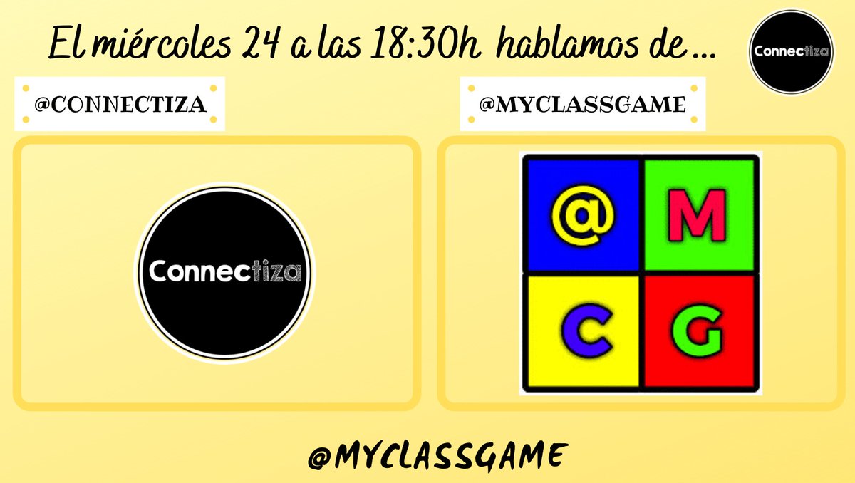 connectiza's tweet image. ¡NOVEDADES! El próximo miércoles contaremos con @MyClassGame en nuestro canal de @TwitchES, que nos hablará sobre su genial herramienta de #gamificación y todas sus novedades. ¡No te lo pierdas!

📅 24 de febrero a las 18:30 h
➡ twitch.tv/connectiza

#connectízate #OpenSource