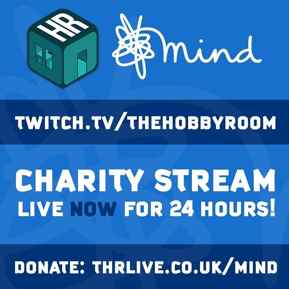 purplemonkey790's tweet photo. 24 hour charity live stream is happening right now! Come check it out on twitch and help raise money for an amazing charity! @mindcharity #thrmind #mindcharity #24hourlivestream #charitystream #warmongers #warmaidens #warhammercommunity #warhammer #thehobbyroom https://t.co/1Sy9BtZyRb