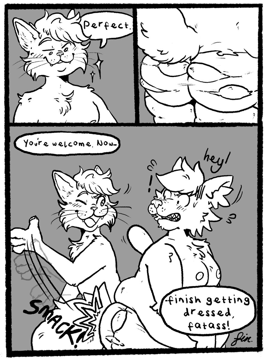 timisatig's tweet photo. comic commission for @CylenAlexander featuring @MaeBeASheep’s character too... first time with a comic, i hope you all enjoy it :3 🍑 https://t.co/y4wgLhtIsq