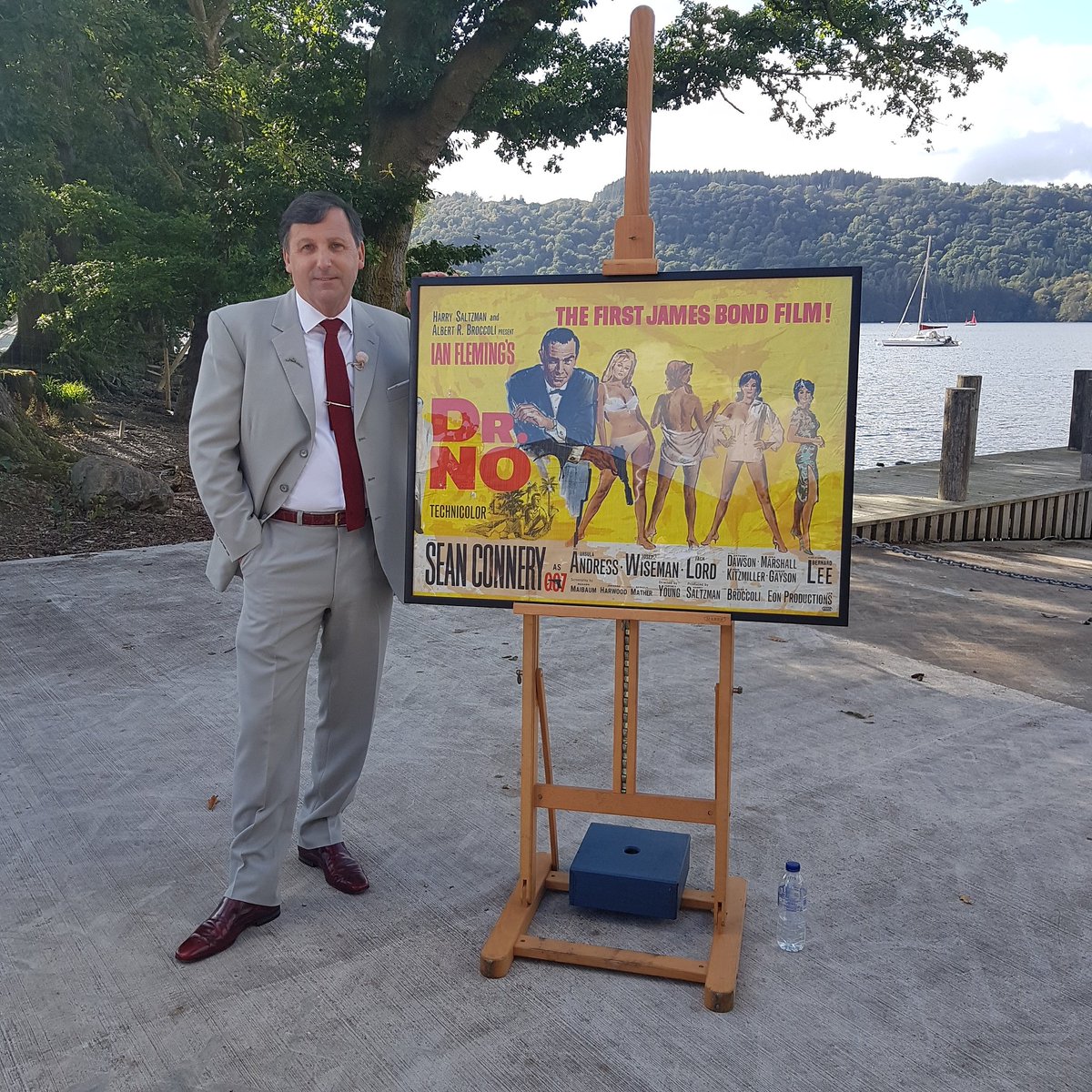 This week's Antiques Roadshow comes from Windermere Jetty where I look at a Dr. No poster scraped off a wall. #windermerejettymuseum 
@BBC_ARoadshow 
@jamesbond007
#JamesBond @jamesbondlive