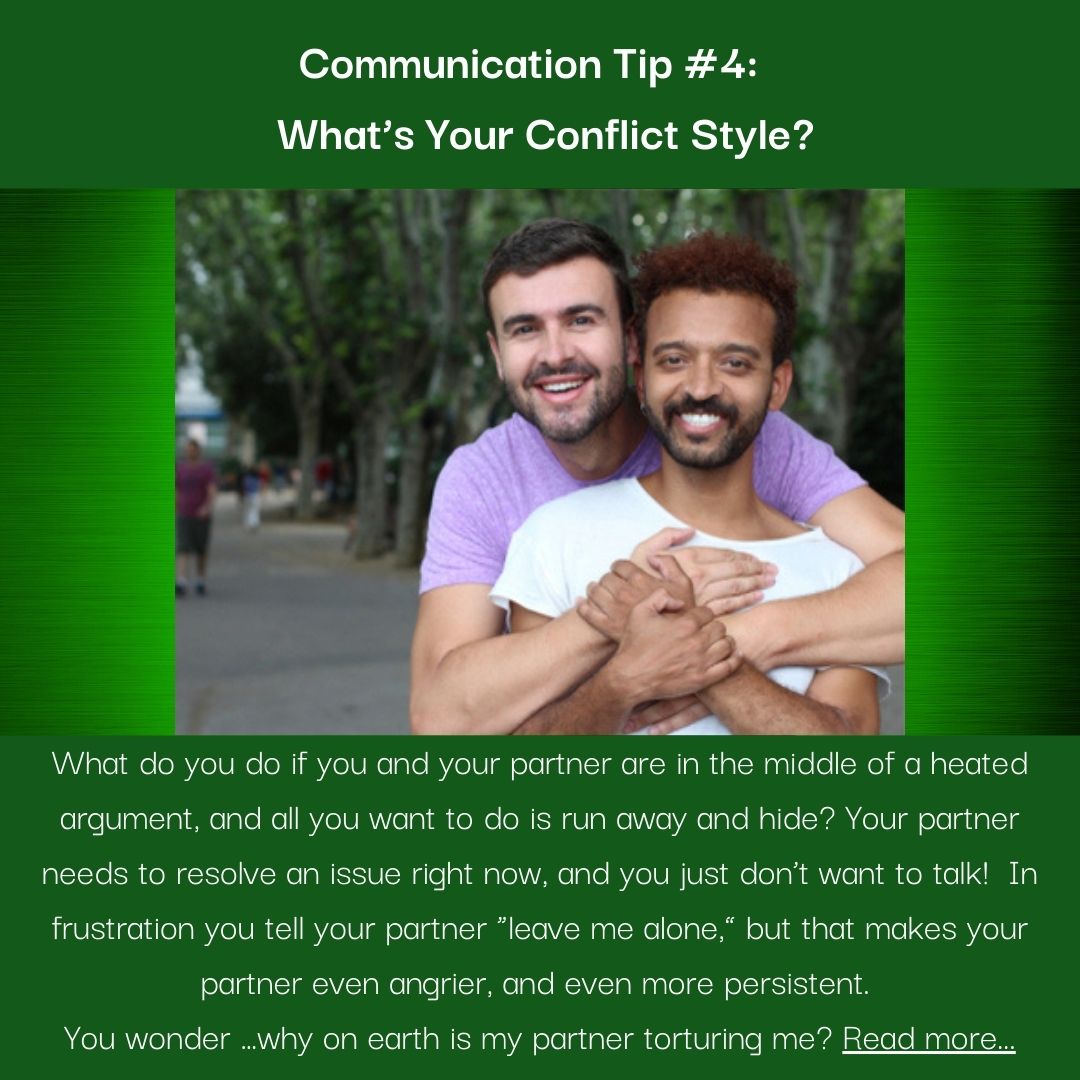 CharacterChamp2's tweet image. What is your conflict style? What do you do if you and your partner are in the middle of a heated argument, and all you want to do is run away and hide? Your partner needs to resolve an issue right now, and you just don’t want to talk! #relationshipblog #blog