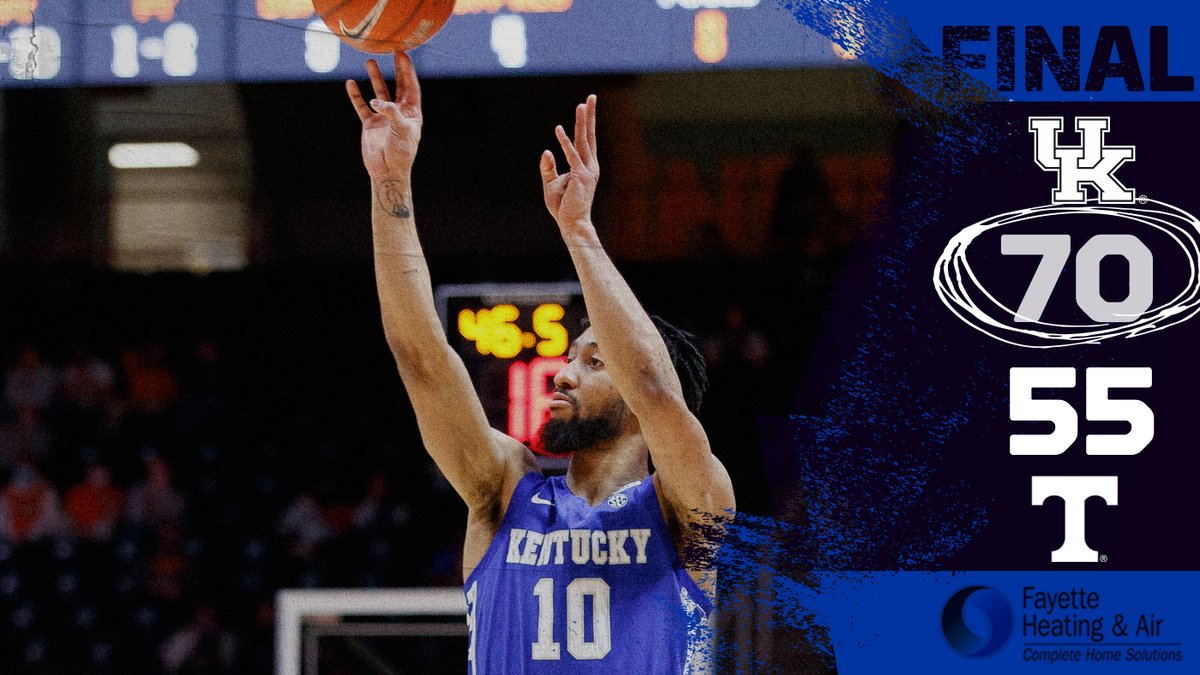 KentuckyMBB's tweet photo. 157-75 all-time vs. Tennessee: ROUTINE https://t.co/5MqcUaAAug