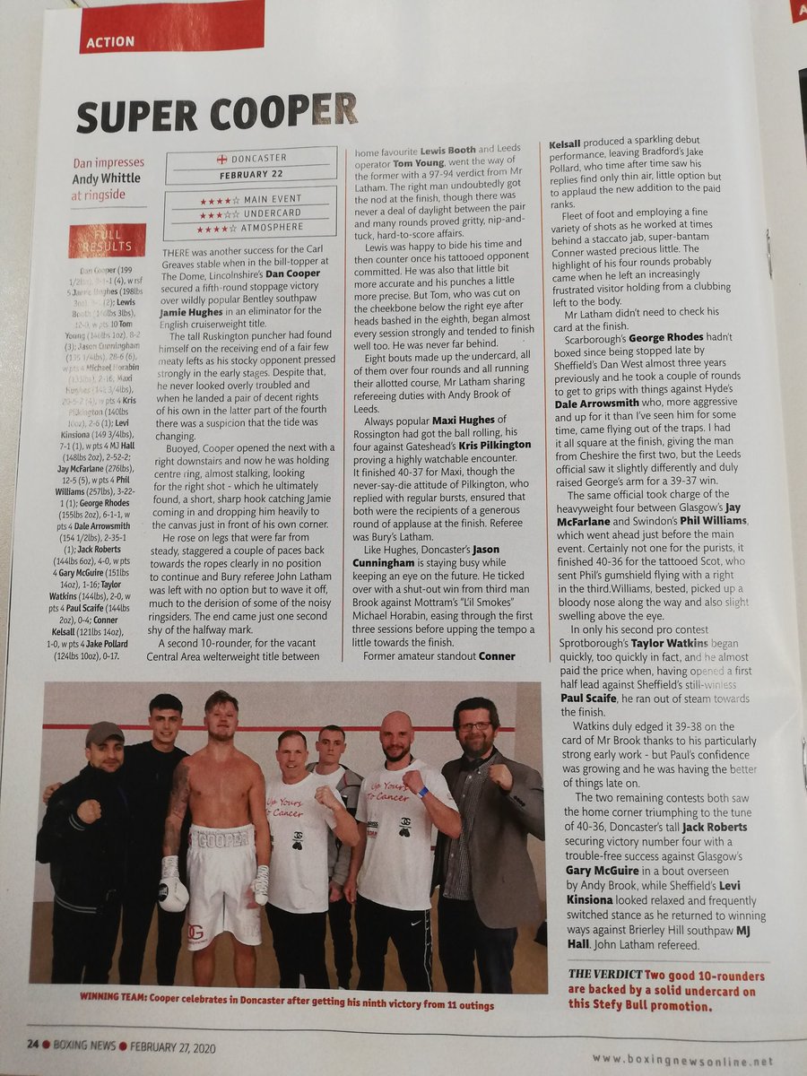 gbboxingvoice's tweet photo. This weekend 2๏ธโฃ0๏ธโฃ2๏ธโฃ0๏ธโฃ me @CarlGreavesPro @DavidAvaBoxer @dancooperpro @billysc04019749 travelled up to @DoncasterDome @StefyBull #SuperCooper won his ๐ด๓ ง๓ ข๓ ฅ๓ ฎ๓ ง๓ ฟ title eliminator #TeamCGP #ItsWhatWeDid ๐ฅ๐ฅ๐ฅ https://t.co/n1TrHOeMfc