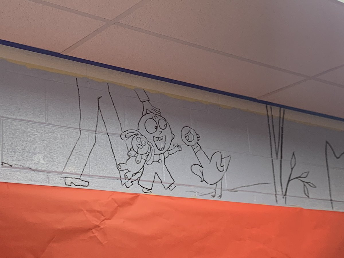 MVESroars_lib's tweet photo. Still in process. Love watching it become @MuralsOnTheWall @mvesroars https://t.co/tLzpgRCuYC