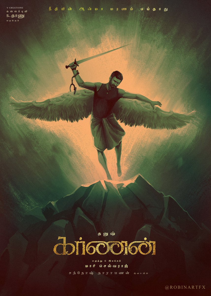 robinartfx's tweet photo. My #Karnan Fanart #KarnanAzhaippu #KandaaVaraSollunga
@dhanushkraja  @mari_selvaraj @thinkmusicindia 
@Music_Santhosh @theVcreations @KarnanTheMovie @SSMusicTweet @dhanushfans24x7 @ZeeTamil 
 @dhanush_chow3 @dhanushonline
#KarnanArrivesOnApril #Dhanush  
@DhanushWarriors https://t.co/jcmo17gmBh