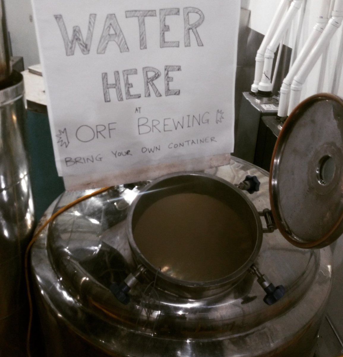 We've got 250 gallons of filtered, boiled drinking water. Stop by btwn 2 and 5 today with your own containers! <a href="/liquidaustin/">Liquid Austin</a>