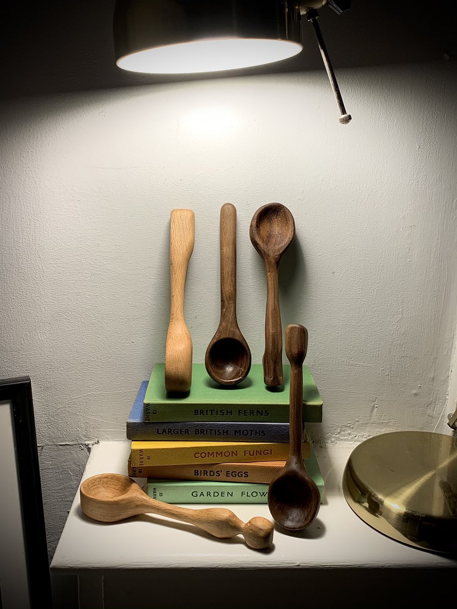 ASeasonedSoul's tweet photo. A new hobby in lockdown 3.0. Inspired by my good friend @jim_revelator, I started #spooncarving in January. Something incredibly cathartic about working with your hands and producing something ‘tangible’ when your hands normally just send emails. https://t.co/N7hwQhHkfK