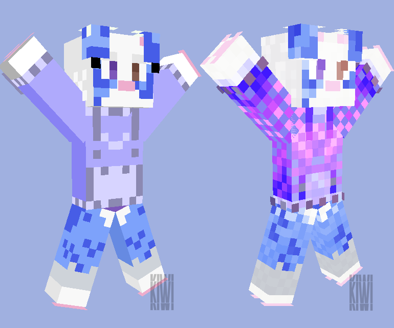 KiwiKiwi555's tweet photo. °˖✧◝(⁰▿⁰)◜ Comparison of my first skin vs new skin ✧˖°
https://t.co/e0Wls6WIfQ
#minecraftskin #skin #minecraft #minecraftfurry #skinfurry https://t.co/KmjefNSMTO