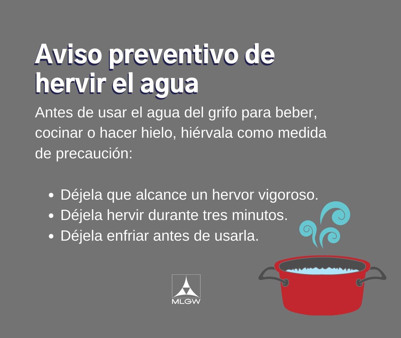 MLGW on X: Antes de usar el agua del grifo para beber, cocinar o