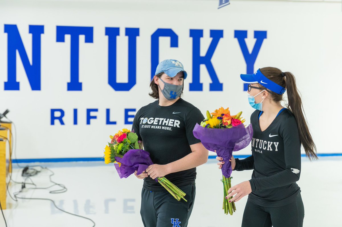 UKRifle's tweet photo. A special Senior Saturday. 

Thanks for everything, Hailee and Mason! 

#BBN #WeAreUK https://t.co/KMag0GUzev