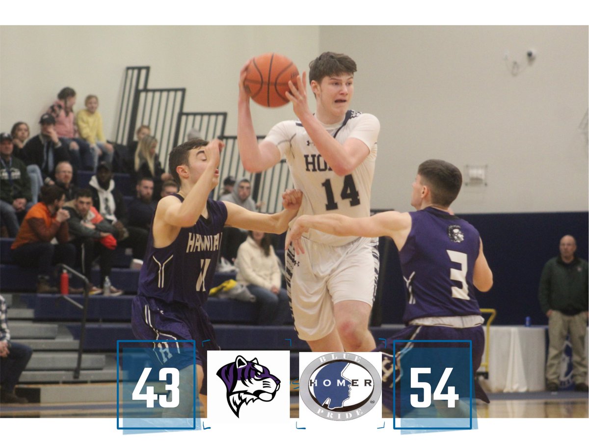 Section3Basket1's tweet photo. Boys Final: Homer 54, Cortland 43
Homer jumps to 1-1 with a big win over rival Cortland on the road. Jarret Wilbur dropped 29 points while his little brother Wyatt added 15. The MaCaulay brothers aren't the only sibling duo to look out for this year. The Wilbur's combined for 44! https://t.co/OXaTobVQJx