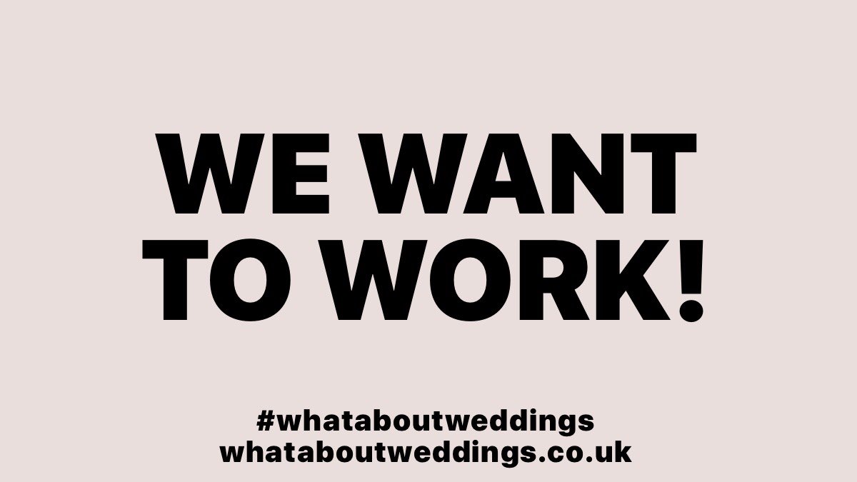 Let the wedding industry work!!! We have been closed for a year with NO targeted financial help! We are a viable sector that desperately needs a roadmap so that we don’t lose a 2nd wedding season!! <a href="/BorisJohnson/">Boris Johnson</a> <a href="/scullyp/">Paul Scully</a> <a href="/GarethJohnsonMP/">Gareth Johnson</a> <a href="/Ed_Miliband/">Ed Miliband</a> #whataboutweddings