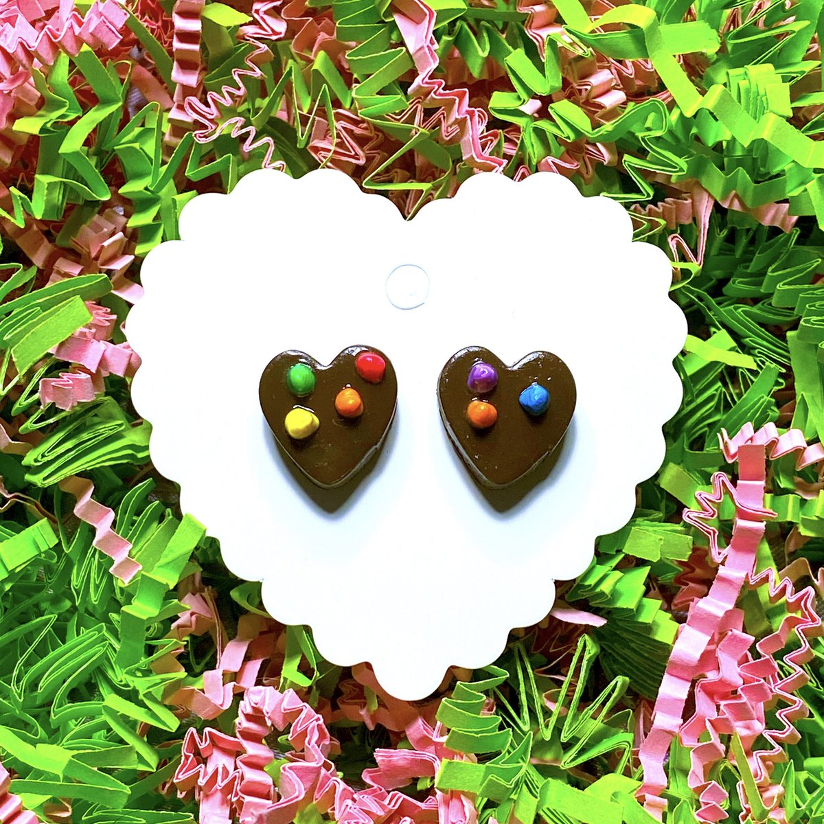 GlossyGremlin's tweet photo. Brownie hair clips and studs are now available made to order! 🥺💓 https://t.co/mzb5TUQ84Q