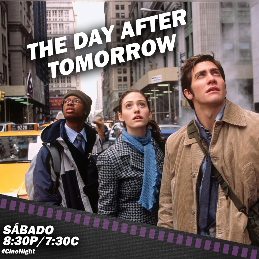 UniMas's tweet photo. Si este fuera tu último día en la tierra, ¿qué harías? 😱👀 #TheDayAfterTomorrow llega ESTA NOCHE en punto de las 8:30P/7:30C a #CineNight 🎬🍿 https://t.co/cy7cAX5bz0