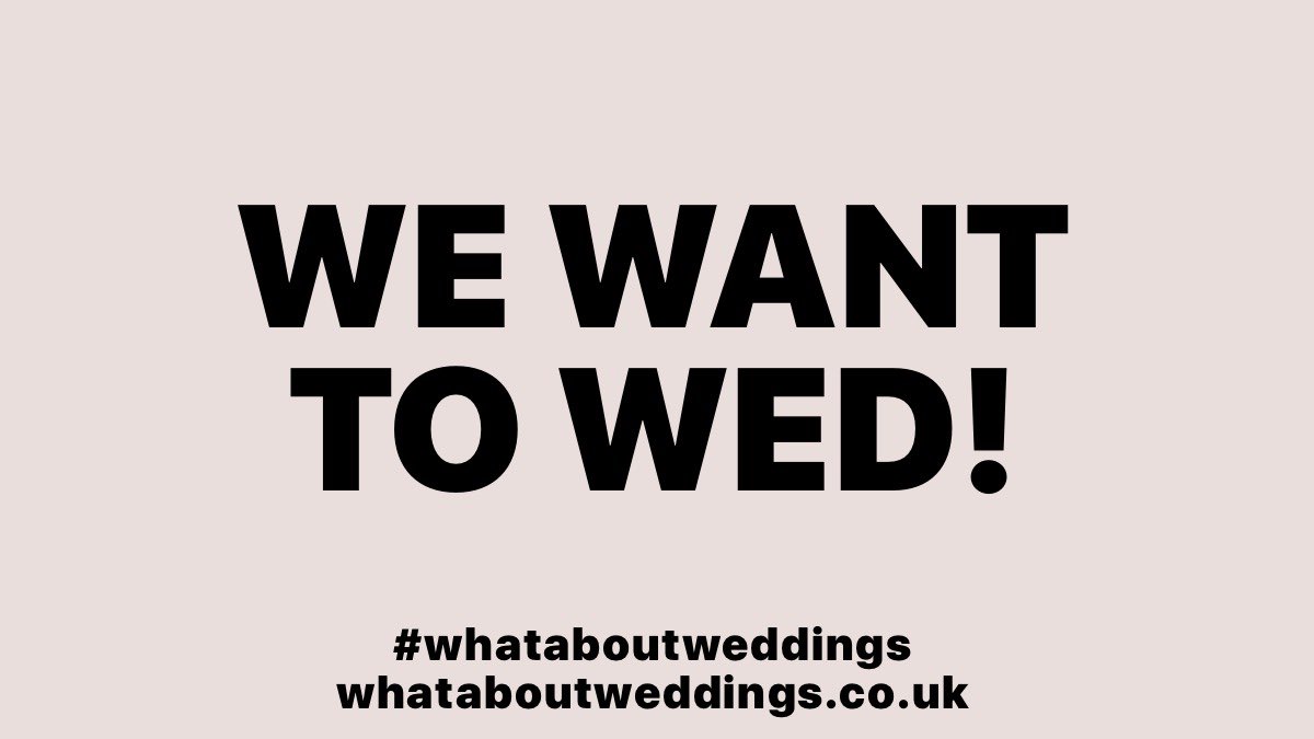 With the amazing vaccine roll out and lateral flow tests there is absolutely no reason that by Summer we shouldn’t be seeing normal weddings! That’s what you said back in December <a href="/BorisJohnson/">Boris Johnson</a>. So let us work and let people marry! #whataboutweddings