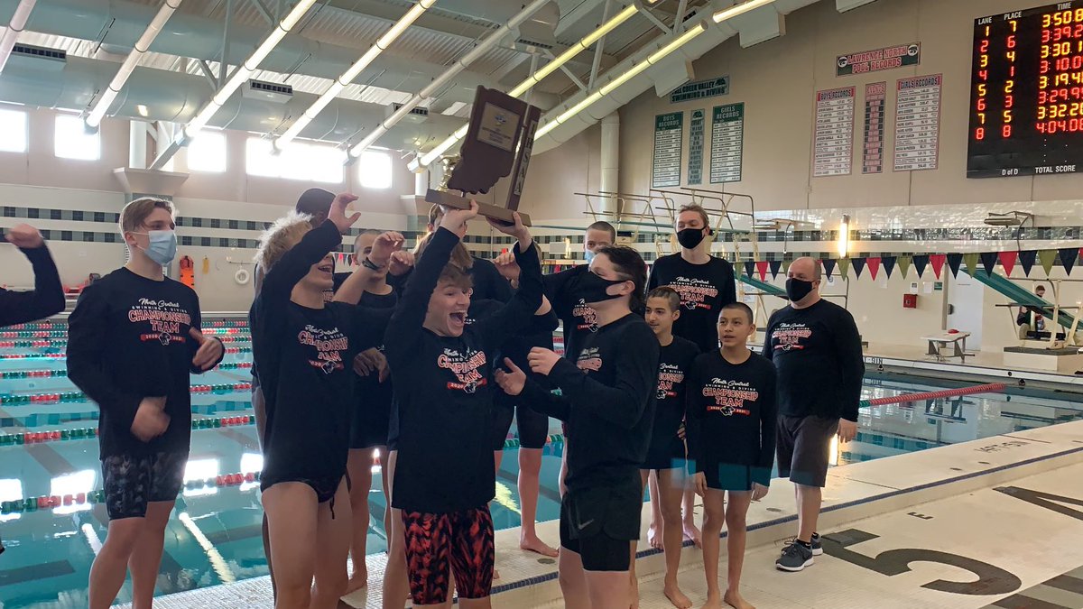 Boys Swimming wins their sectional! Great day for the Panthers!!!