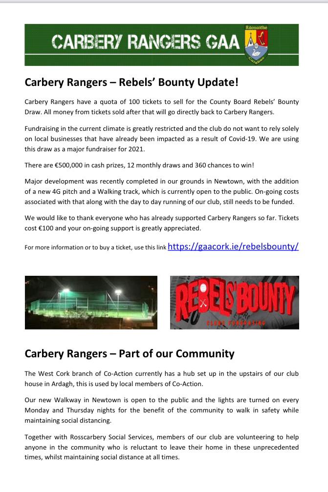 Carbery Rangers GAA tweet media