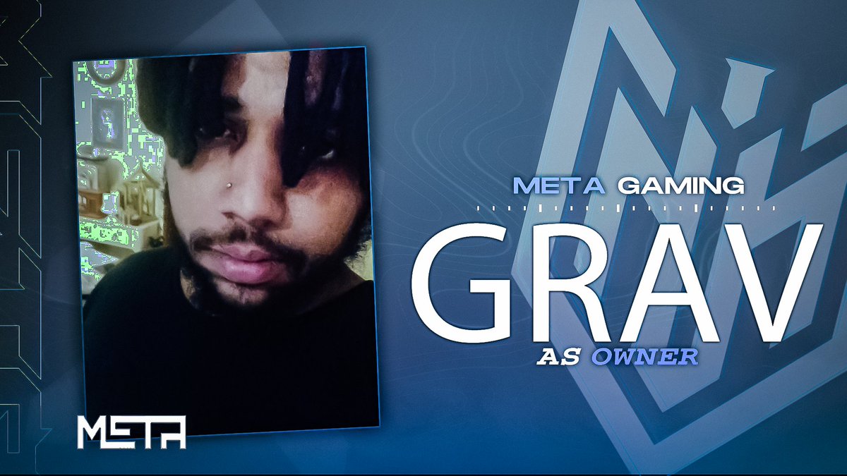 MetaGaming's tweet photo. Welcome our NEW CO OWNER @WhoIsGrav!

Man has definitely put in the work!
Show some love with a FOLLOW! 

#BecomeMeta https://t.co/djOcmLLNE4