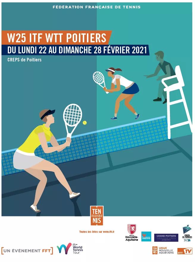 Rendez vous lundi pour les qualifs 
60 joueuses classées entre la 100e et la 220 ème place mondiale sont attendues
#CREPSPOITIERS