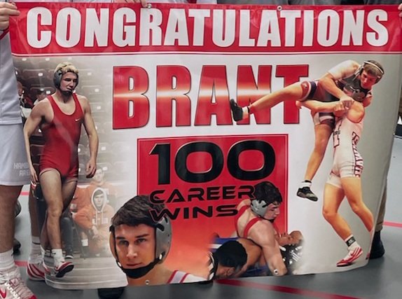 Raising the Jolly Roger for Brant Mason ☠ earning his 100th. Win! #berksgameday