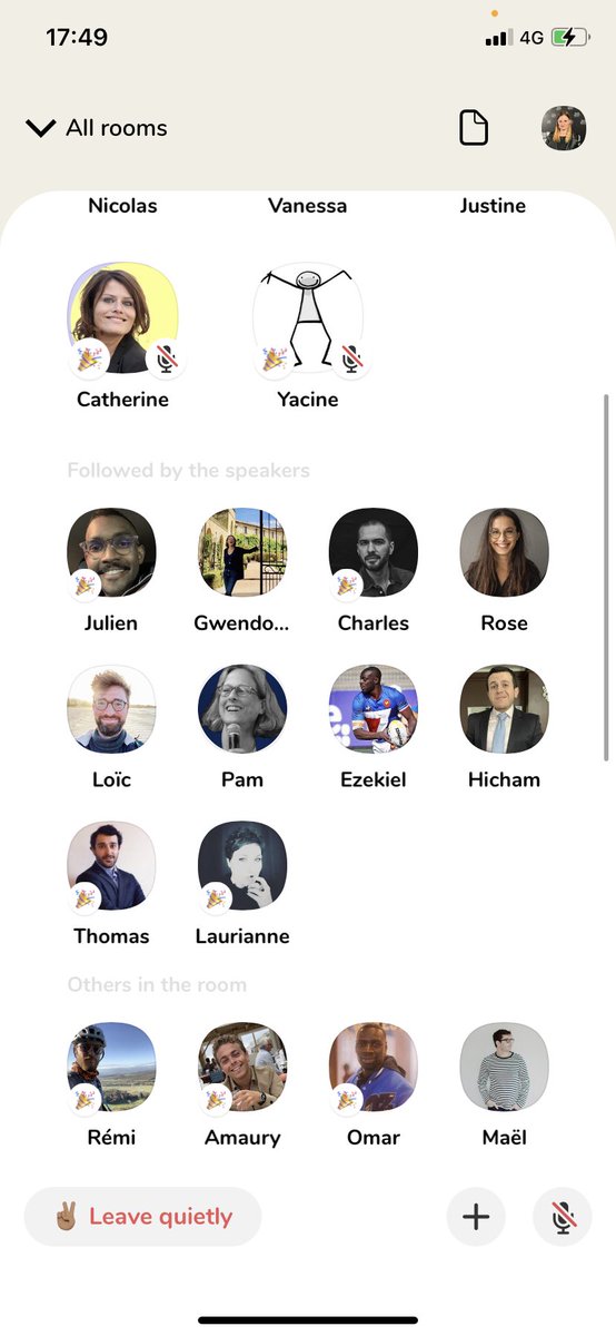 🙂Room #clubhouse très inspirante aujourd’hui animée par <a href="/el_marticino/">El Marticino</a> sur les enjeux de l’influence marketing 

💬De beaux partages d’expériences de <a href="/GoulvenPro/">Goulven CORNEC</a> <a href="/HeissamA/">Heissam</a> <a href="/cath_testa/">Catherine Testa</a> <a href="/MajorMouvement/">Major MOUVEMENT</a> 

👀Pour conclure : « Vous m'avez vu, mais vous ne m'avez pas regardé"⤵️