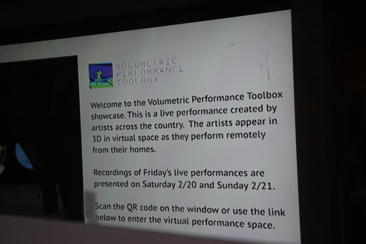 Valencia James (@valjamdance) on Twitter photo For those local to NYC, visit the <a href="/AbronsArtsCtr/">Abrons Arts Center</a> to experience a projection installation of Volumetric Performance Toolbox! 
Today and tmrw 02/20-21 from 4:30-7p ET. 
#XR #EyebeamRR #VPT 
📸 Shot by Clara Dubau For those local to NYC, visit the <a href="/AbronsArtsCtr/">Abrons Arts Center</a> to experience a projection installation of Volumetric Performance Toolbox! 
Today and tmrw 02/20-21 from 4:30-7p ET. 
#XR #EyebeamRR #VPT 
📸 Shot by Clara Dubau