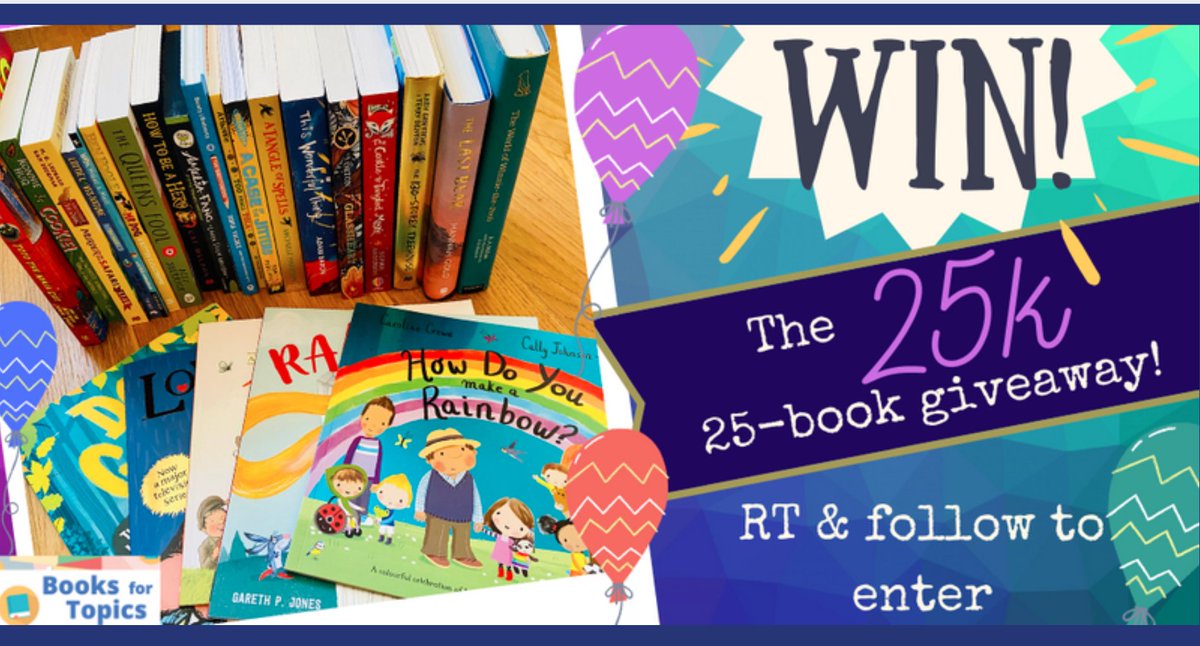 booksfortopics's tweet image. 🎉🎉🎉25-BOOK GIVEAWAY! 🎉🎉🎉

To celebrate reaching 25,000 followers on Twitter, we are giving away a bundle of 25 new books we love!

To win, simply follow @booksfortopics &amp;amp; RT by 11.59pm 26th Feb (UK only)

T&amp;amp;Cs: bit.ly/2E0e7RW