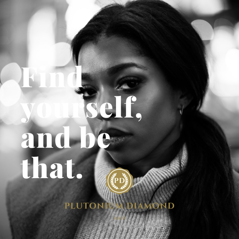 PlutoniumDHair's tweet photo. Find yourself, and be that. #PlutoniumDiamondHair
 #beautifulhairstyle #fabuloushair #luxuryhair #beauty #bundlesforsale #diamondhair #extensionspecialist #frontalsewin #goodhairdays #fun #glamourhair #goodweaves #hair #vacationhair #weftedhair  #remyhairextensions https://t.co/FMNo47EuIK