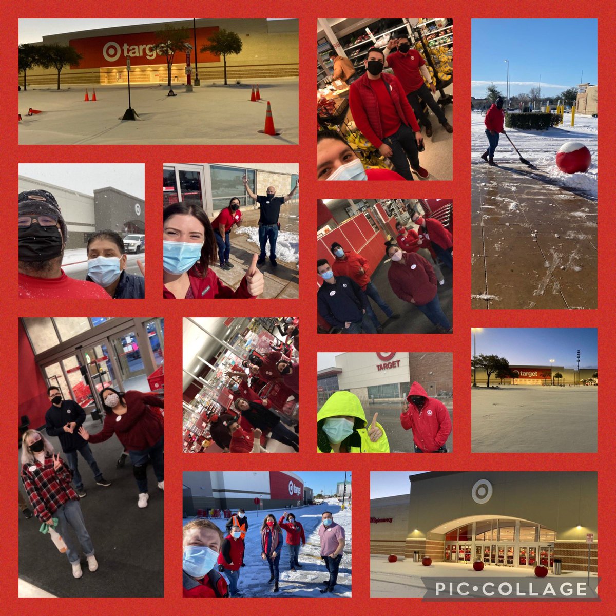 ❤️🎯So proud of this incredible team!During an unprecedented week of winter storms, they’ve worked tirelessly to support the city of San Antonio, each other, and their families with passion, resiliency, and above all heart! Thank you D327- YOU make TARGET! #worksomewhereyoulove