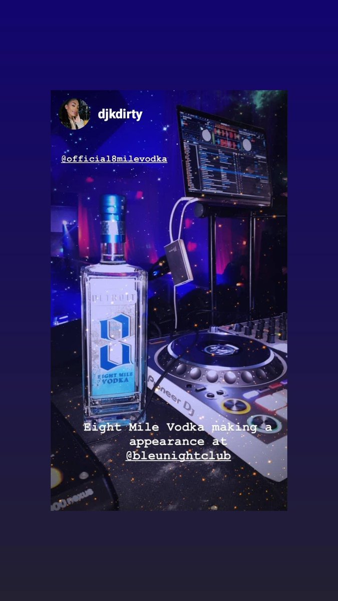 8 Mile working the Technics. 
.
.
.
.
.
.
#8milevodka #8mile #premiumvodka #chilled #detroitvodka