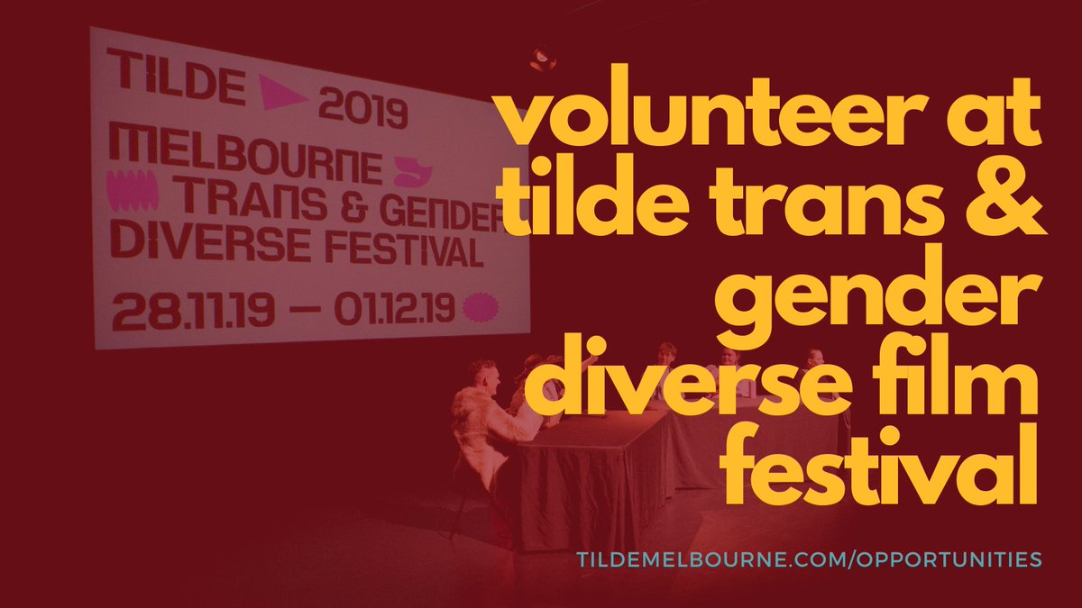We want more voices! Help us like & share to get the word out ❤️ Have a vision for how we can build this year’s film festival? Apply to be our festival manager! tilde is going through an exciting phase of change and we want YOU to be a part of that! tildemelbourne.com/opportunities