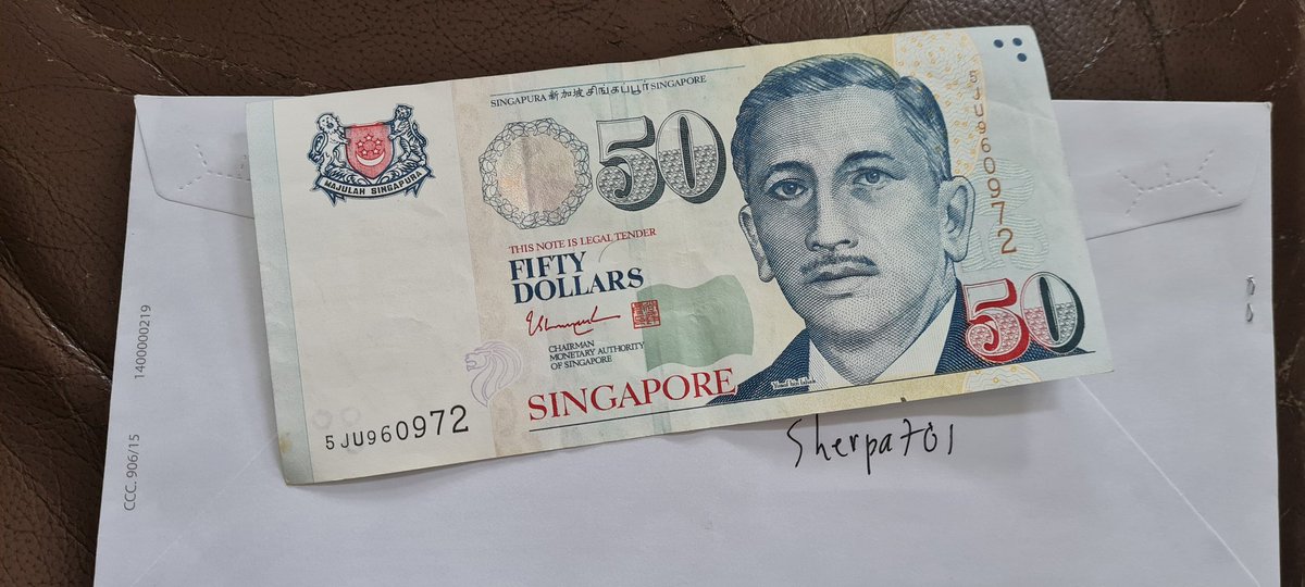 Uang ini kumenangkan dari seorang sahabat beberapa bulan lalu. Dan sekarang akan aku berikan ke satu akun yang terpilih oleh pickaw.

Cukup RT dan follow akunku supaya bisa di-pickaw.
SGD 50 = Rp. 550 k.
Draw: 48 jam.