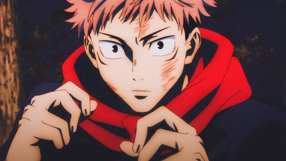 renccn's tweet photo. There's no denying that Yuji Itadori is one of the best protagonists in anime right now https://t.co/BtGYOLnfzK