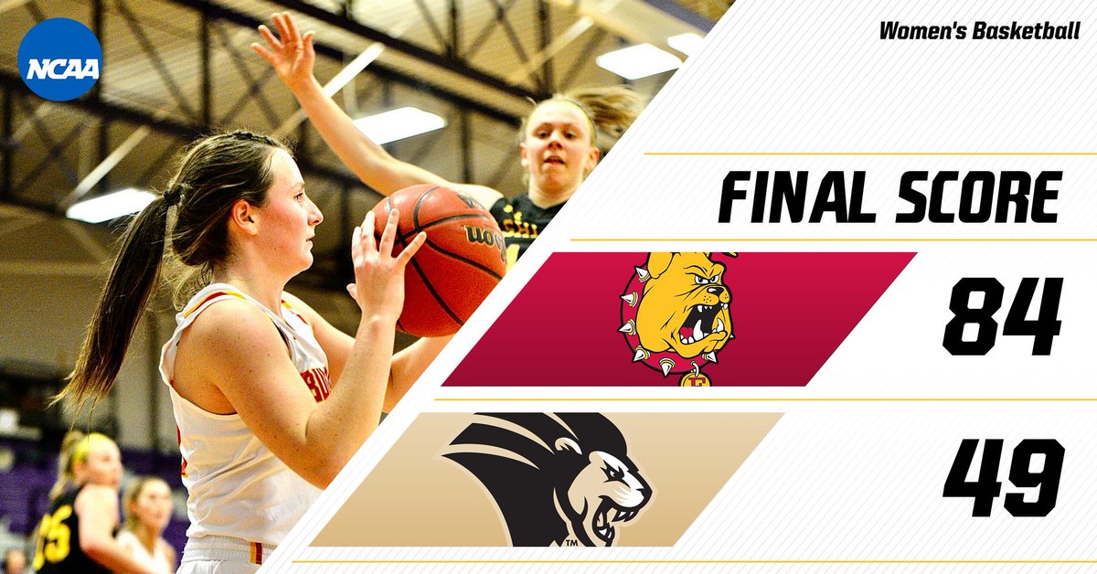ferrisathletics's tweet photo. FINAL - Big win for the Bulldogs! Mallory McCartney with 38 points for @FerrisWBBall https://t.co/qBAXNjZ7v2